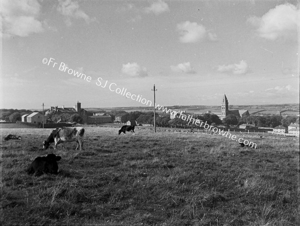 VIEW OF TOWN FROM HILL BEHIND COLLEGE